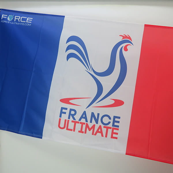 Franse vlag met france ulimate haan