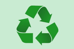 green recycle arrows logo